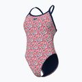 Women's one-piece swimsuit arena Pebbles Xcriss Cross multi white/navy 4