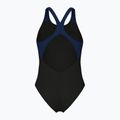Women's one-piece swimsuit arena Flowing V Back black/navy 2