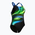 Women's one-piece swimsuit arena Bloom Swim Pro Back Lb multi black/black/blue china 3