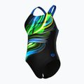Women's one-piece swimsuit arena Bloom Swim Pro Back Lb multi black/black/blue china 4