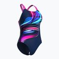 Women's one-piece swimsuit arena Bloom Swim Pro Back Lb multi navy/navy/shocking pink 3