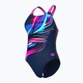 Women's one-piece swimsuit arena Bloom Swim Pro Back Lb multi navy/navy/shocking pink 4