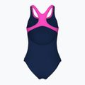 Women's one-piece swimsuit arena Logo Swim Pro navy/shocking pink 2