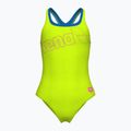 Women's one-piece swimsuit arena Logo Swim Pro artic lime/blue china