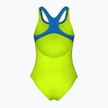 Women's one-piece swimsuit arena Logo Swim Pro artic lime/blue china 2
