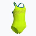 Women's one-piece swimsuit arena Logo Swim Pro artic lime/blue china 3