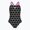 Children's one-piece swimsuit arena Multiple Dot Swim Pro Back multi black/orchid
