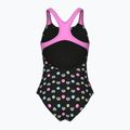 Children's one-piece swimsuit arena Multiple Dot Swim Pro Back multi black/orchid 2