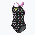 Children's one-piece swimsuit arena Multiple Dot Swim Pro Back multi black/orchid 4