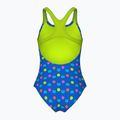 Children's one-piece swimsuit arena Multiple Dot Swim Pro Back multi blue/artic lime 2
