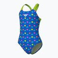 Children's one-piece swimsuit arena Multiple Dot Swim Pro Back multi blue/artic lime 4