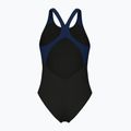Women's one-piece swimsuit arena Graphic V Back black/navy 2