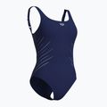 Women's one-piece swimsuit arena Isa Squared Back navy/ice 3