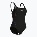 Women's one-piece swimsuit arena Ludovica Soft Curve Back black/black multi 3