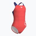 Children's one-piece swimsuit arena Graphic V Back calypso coral/royal 3