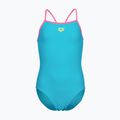Children's one-piece swimsuit arena Light Drop Solid eyeblush/shocking pink/shocking pink