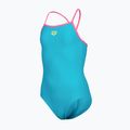 Children's one-piece swimsuit arena Light Drop Solid eyeblush/shocking pink/shocking pink 3
