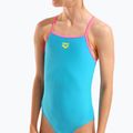 Children's one-piece swimsuit arena Light Drop Solid eyeblush/shocking pink/shocking pink 8
