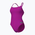 Ladies' one-piece swimsuit Arena Team Swimsuit Challenge Solid very fuchsia/team green 3