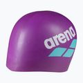 Swim cap arena Big Logo very fuchsia/white/water 3