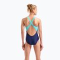 Children's one-piece swimsuit arena Lit Logo V Back L navy/water 7