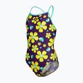 Children's one-piece swimsuit arena Spring Lightdrop Back plum multi/water 3