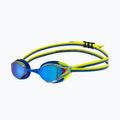 Children's swim goggles arena Python Mirror Jr blue/blue/lime 5