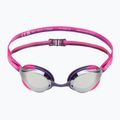 Children's swim goggles arena Python Mirror Jr silver/shocking pink/plum 2
