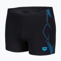 Men's swim boxers arena Graphic Swim Short black/turquoise 3