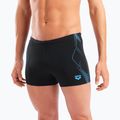 Men's swim boxers arena Graphic Swim Short black/turquoise 8