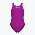 Children's one-piece swimsuit Arena Team Swim Tech Solid very fuchsia/water
