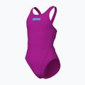 Children's one-piece swimsuit Arena Team Swim Tech Solid very fuchsia/water 3