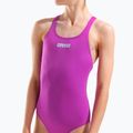Children's one-piece swimsuit Arena Team Swim Tech Solid very fuchsia/water 8