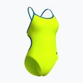 Ladies' one-piece swimsuit Arena Lace Back Solid artic lime/blue cosmo 4