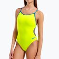 Ladies' one-piece swimsuit Arena Lace Back Solid artic lime/blue cosmo 8
