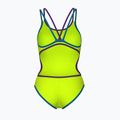 Ladies' one-piece swimsuit arena One Double Cross Back One Piece artic lime/plum/blue cosmo 2