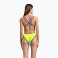 Ladies' one-piece swimsuit arena One Double Cross Back One Piece artic lime/plum/blue cosmo 7