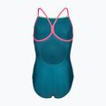 Children's one-piece swimsuit arena Light Drop Solid deep teel/shocking pink/verbena 2
