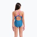 Children's one-piece swimsuit arena Light Drop Solid deep teel/shocking pink/verbena 7