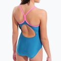 Children's one-piece swimsuit arena Light Drop Solid deep teel/shocking pink/verbena 9
