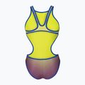 Ladies' one-piece swimsuit arena One Shaded Print Tech One Back artic lime violetta multi/neon blue 2