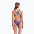 Ladies' one-piece swimsuit arena One Shaded Print Tech One Back artic lime violetta multi/neon blue 7