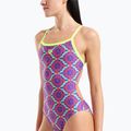 Ladies' one-piece swimsuit arena Floral Challange Back violet multi/artic lime 4