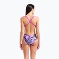 Ladies' one-piece swimsuit arena Earth View Xcriss Cross pink multi/very fuchsia 3