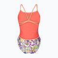 Ladies' one-piece swimsuit arena Painting Lace Back multi/bright coral 2