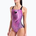 Ladies' one-piece swimsuit arena Peacock Swim Pro Back multi pink/black 4