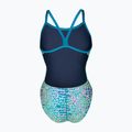 Ladies' one-piece swimsuit arena Snake Skin Challenge blue cosmo multi/blue cosmo 2