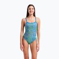 Ladies' one-piece swimsuit arena Snake Skin Challenge blue cosmo multi/blue cosmo 5