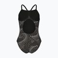 Children's one-piece swimsuit arena Fireflow Lightdrop Back black/team black 2