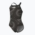 Children's one-piece swimsuit arena Fireflow Lightdrop Back black/team black 3